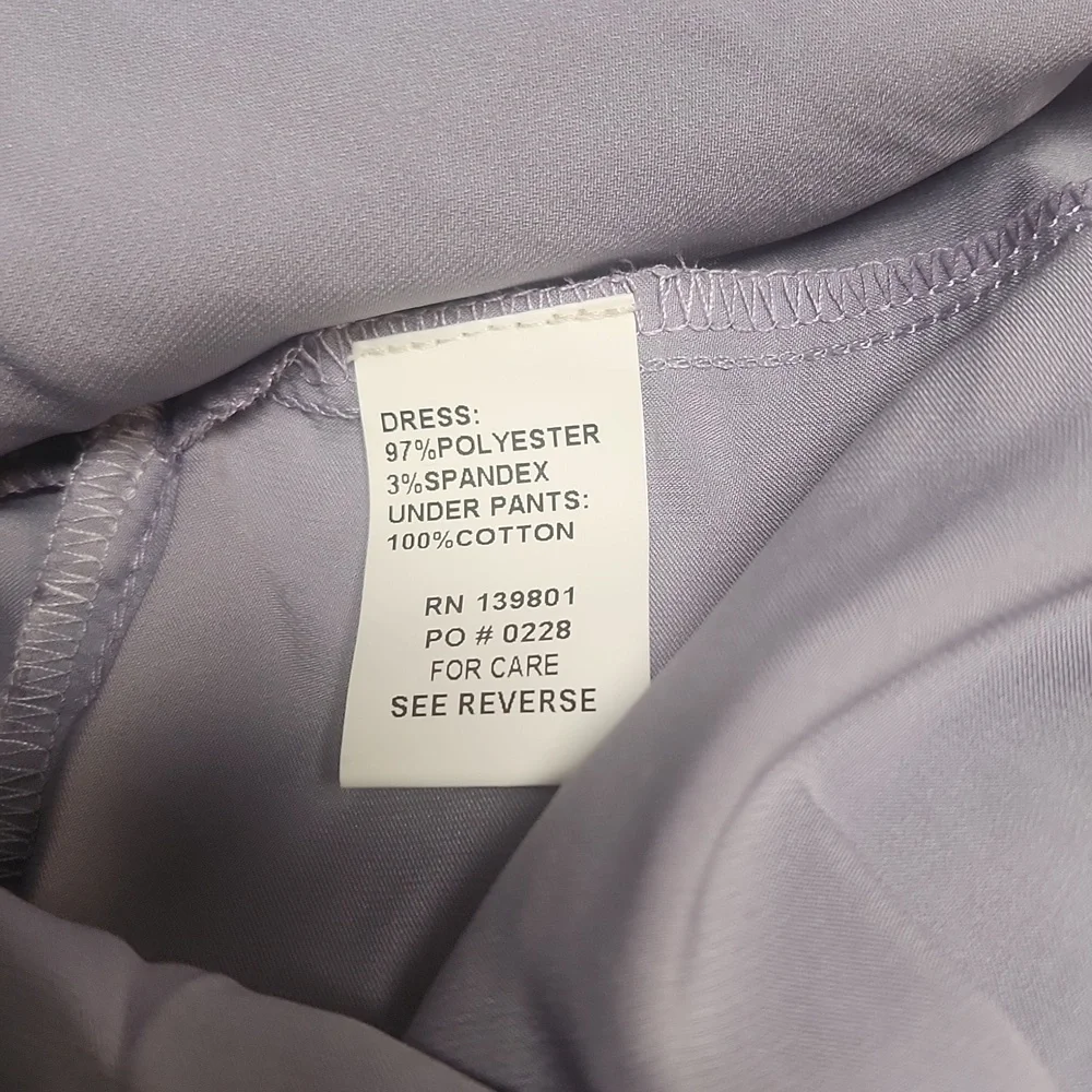 NWT Shug! Lavender Strapless Ruffle Dress, Large - Picture 9 of 9